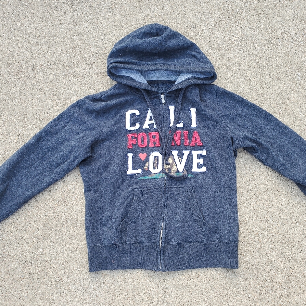 Green Sleeved Hoodie Sweatshirt Jacket sz XLarge